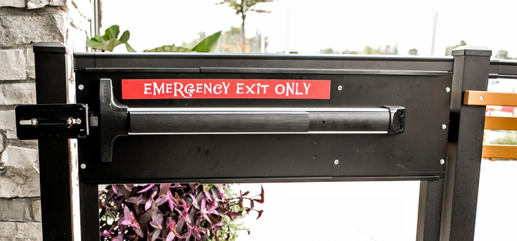 emergency push bar installation in Altadena
